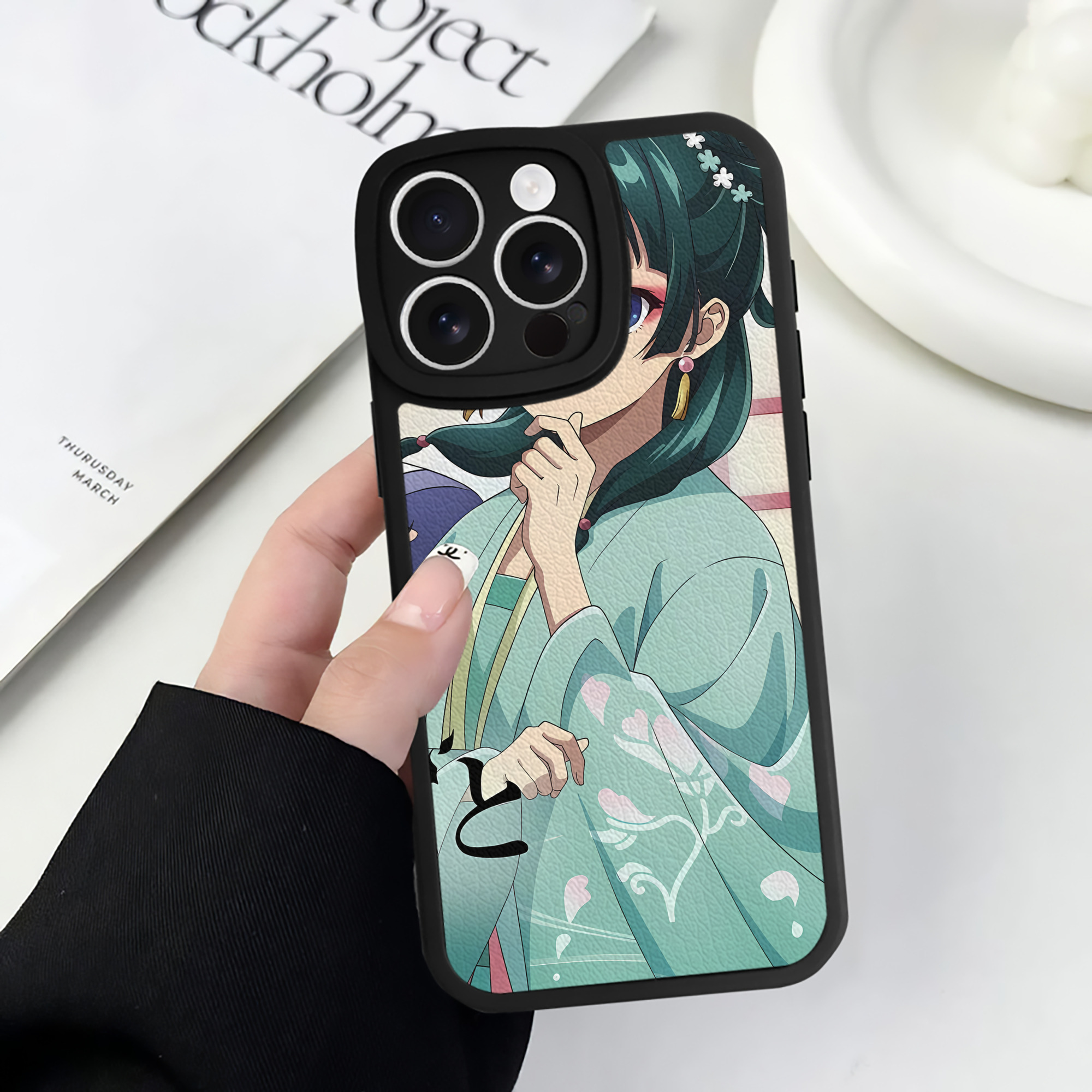 薬屋のひとりごと The Apothecary Diaries 【iPhone 16シリーズ対応】シリコンスマホケース（レザー調） 材質：シリコン